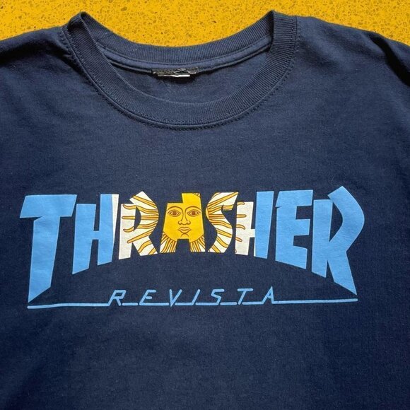 Thrasher skate t shirt
Dark blue men’s M 
Rare print - Picture 4 of 5